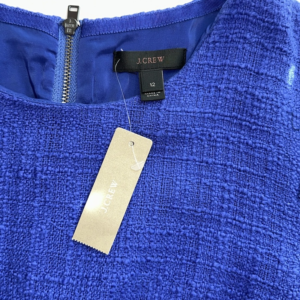 J. CREW Royal Blue Long Sleeve Dress - Picture 12 of 16